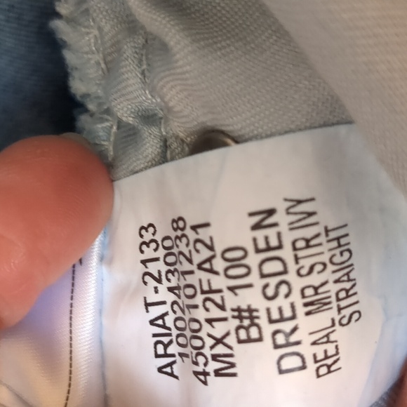 Ariat R E.A.L Mid Rise Stretch Ivy Stackable Straight Leg Lean - Picture 7 of 7